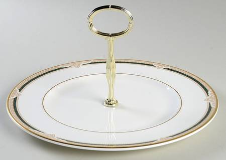 Forsyth Round Serving Plate with Handle (DP)