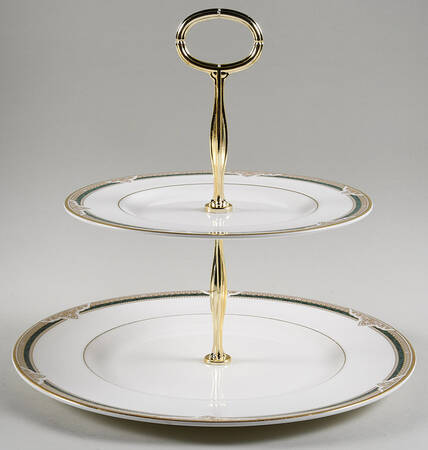Forsyth 6 5/8"-10"  2 Tiered Serving Tray (Dp, Sp) HC