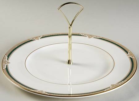 Forsyth Round Serving Plate with Handle (DP)