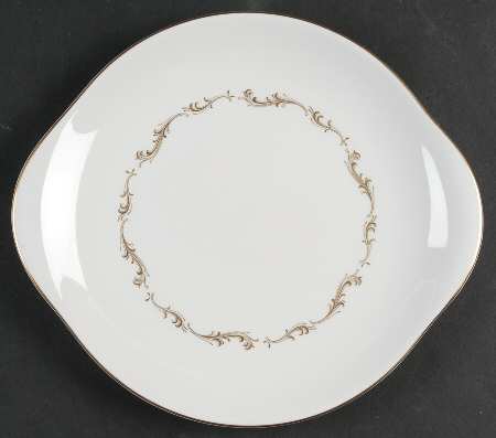 French Provincial Handled Cake Plate