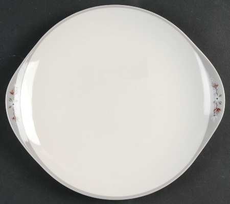 Frost Pine Handled Cake Plate