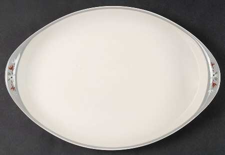 Frost Pine 12" Oval Serving Platter