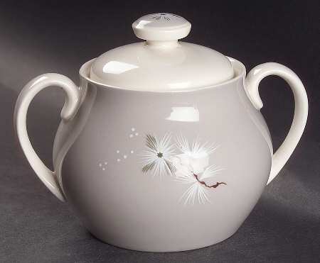 Frost Pine Sugar Bowl & Lid