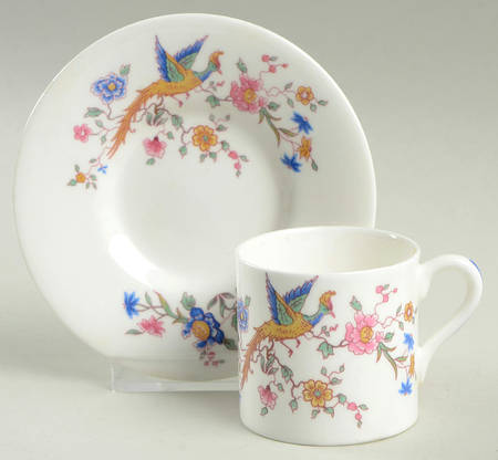 Furness Bermuda Line Flat Demitasse Cup & Saucer Set