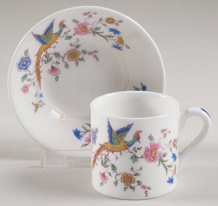 Furness Bermuda Line Flat Demitasse Cup & Saucer Set