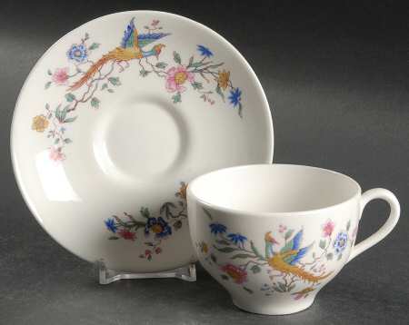 Furness Bermuda Line Flat Cup & Saucer Set