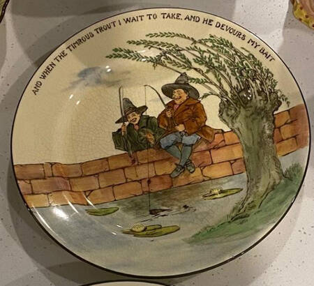 Gallant Fishers A Luncheon Plate