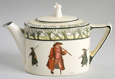Gallant Fishers A Mini Teapot & Lid
