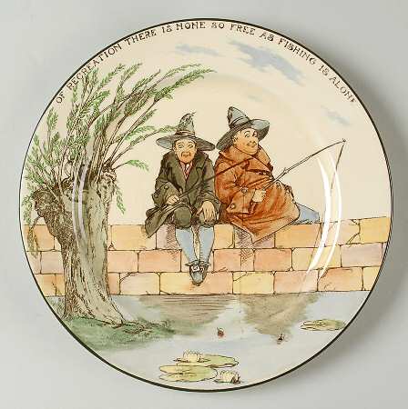 Gallant Fishers A Large Dinner Plate