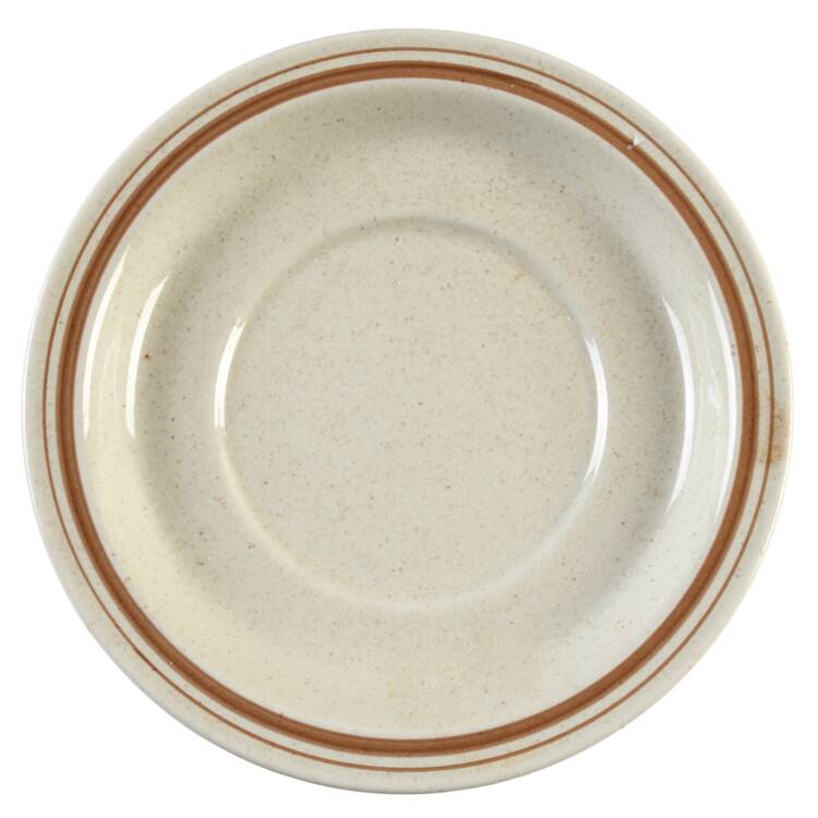 Gaiety Brown Saucer for Flat Cup