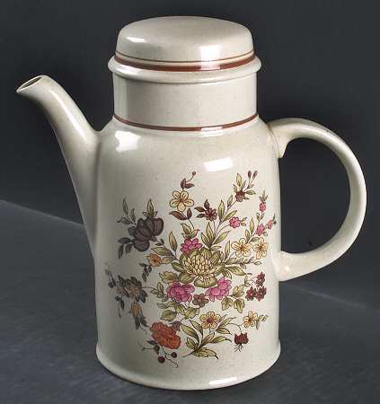 Gaiety Brown Coffee Pot & Lid