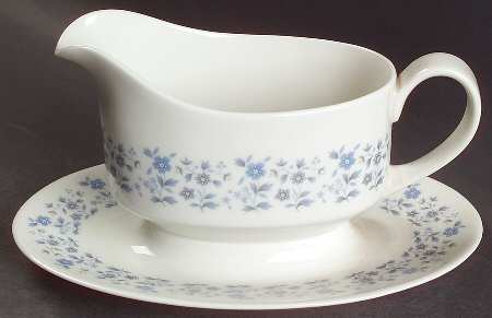 Galaxy Gravy Boat with Attached Underplate