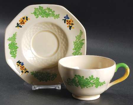 Gay Lady Footed Cup & Saucer Set
