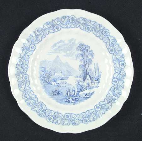 Geneva  Blue (Scalloped) Bread & Butter Plate
