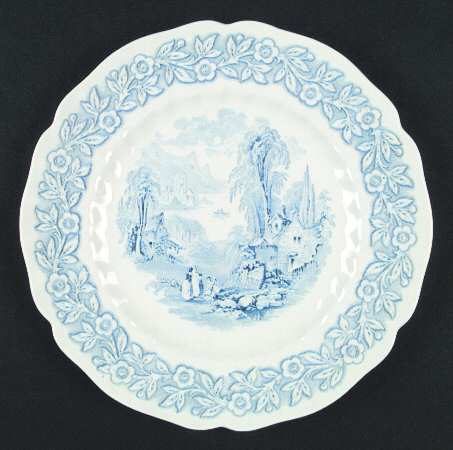 Geneva  Blue (Scalloped) by Royal Doulton