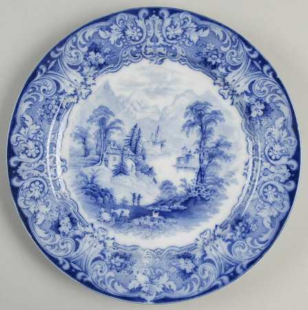 Geneva (Flow Blue) Salad Plate