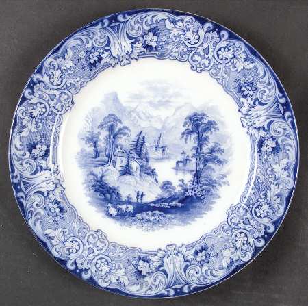 Geneva (Flow Blue) by Royal Doulton