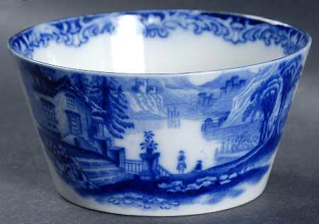 Geneva (Flow Blue) Individual Open Sugar Bowl