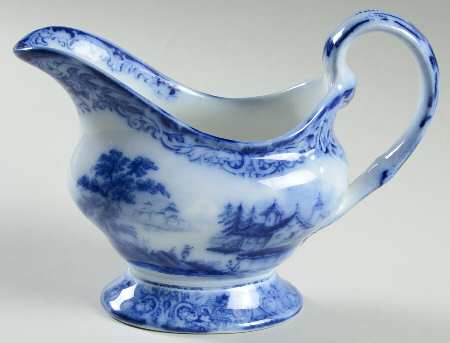 Geneva (Flow Blue) Gravy Boat