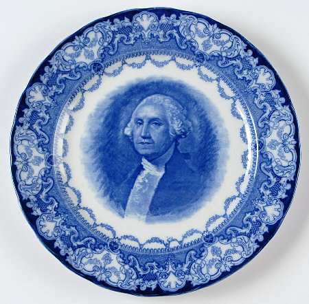 George Washington (Flow Blue) by Royal Doulton