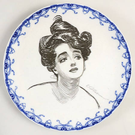 Gibson Girl (Heads) Dinner Plate