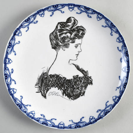 Gibson Girl (Heads) Dinner Plate