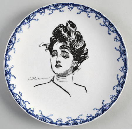 Gibson Girl (Heads) Dinner Plate