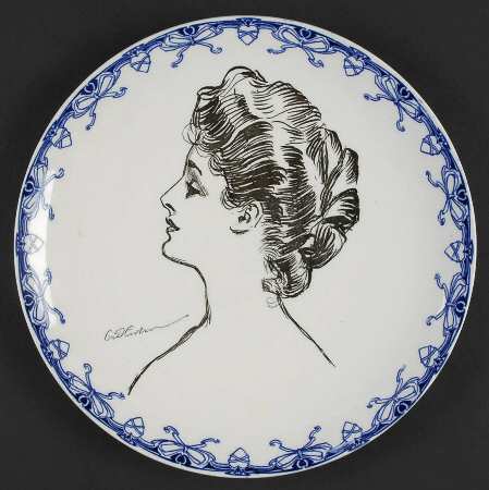 Gibson Girl (Heads) Dinner Plate