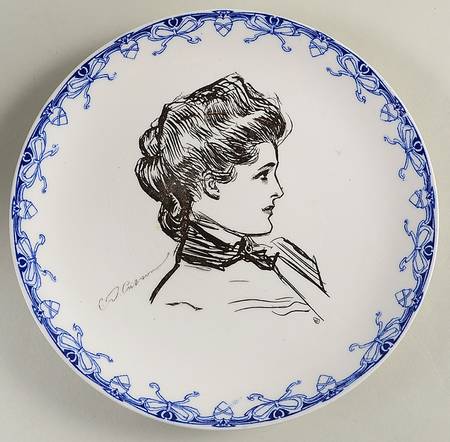 Gibson Girl (Heads) Dinner Plate