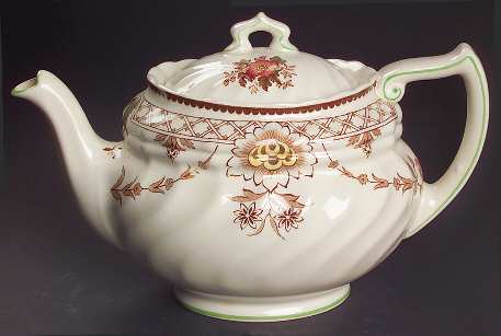 The Glendale Brown Multicolor Teapot & Lid