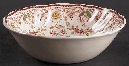 The Glendale Brown Multicolor Coupe Cereal Bowl