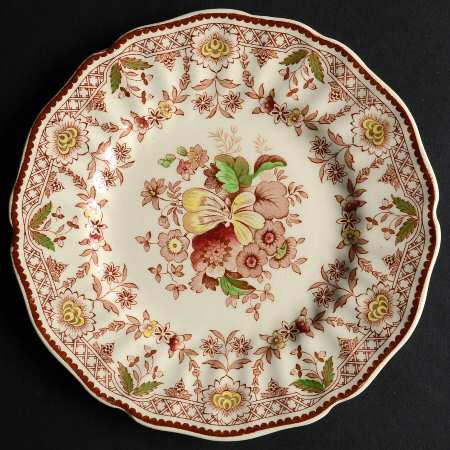 The Glendale Brown Multicolor Bread & Butter Plate
