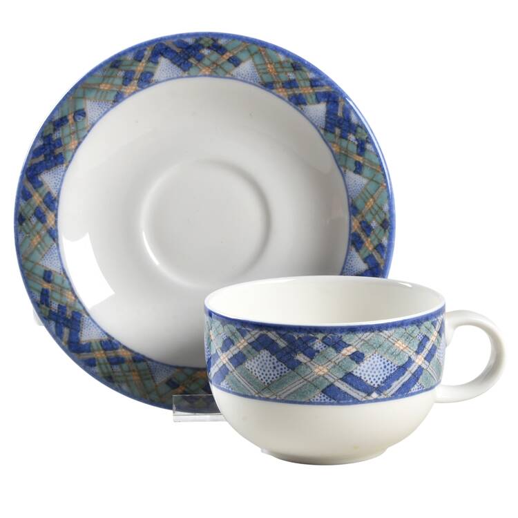 Glen Ora Flat Cup & Saucer Set