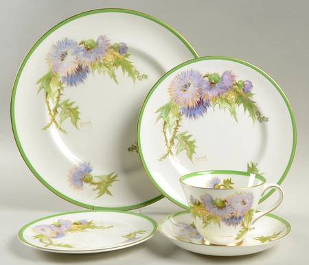 Glamis Thistle 5 Piece Place Setting