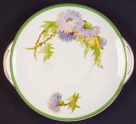 Glamis Thistle Handled Cake Plate