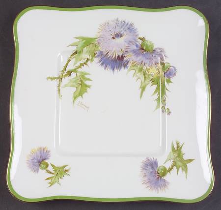 Glamis Thistle 9" Square Cake Plate