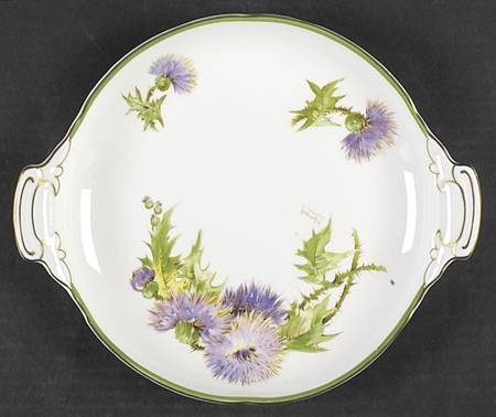 Glamis Thistle Handled Cake Plate
