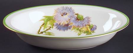 Glamis Thistle 10" Oval Vegetable Bowl
