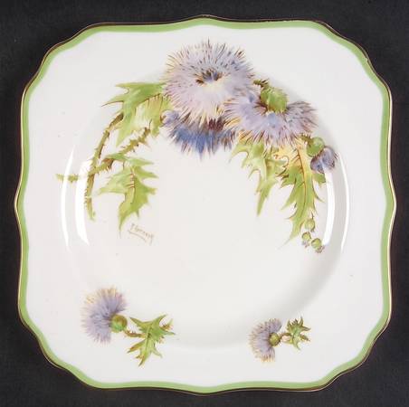 Glamis Thistle Square Luncheon Plate