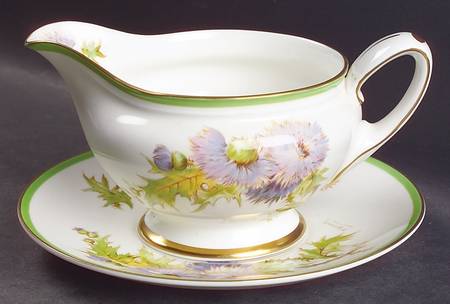 Glamis Thistle Gravy Boat & Underplate