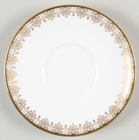 Gold Lace Saucer for Demitasse Cup