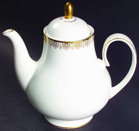 Gold Lace Coffee Pot & Lid