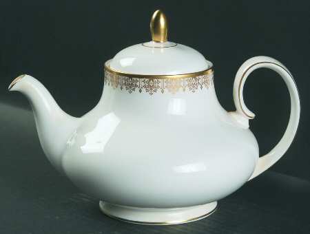 Gold Lace Teapot & Lid