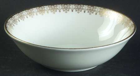 Gold Lace Fruit/Dessert (Sauce) Bowl