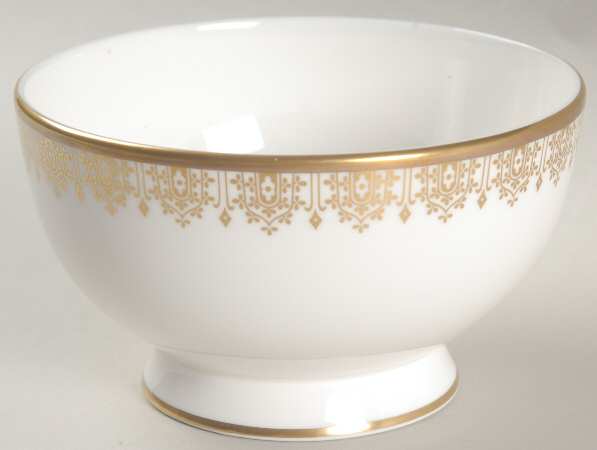 Gold Lace Open Sugar Bowl