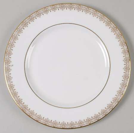 Gold Lace Luncheon Plate