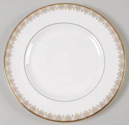 Gold Lace Salad Plate