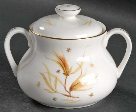 Golden Maize Sugar Bowl & Lid