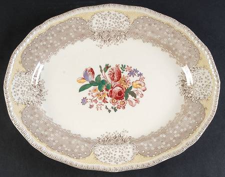 Gossamer 13" Oval Serving Platter
