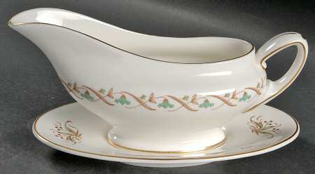 Golden Spice Gravy Boat & Underplate